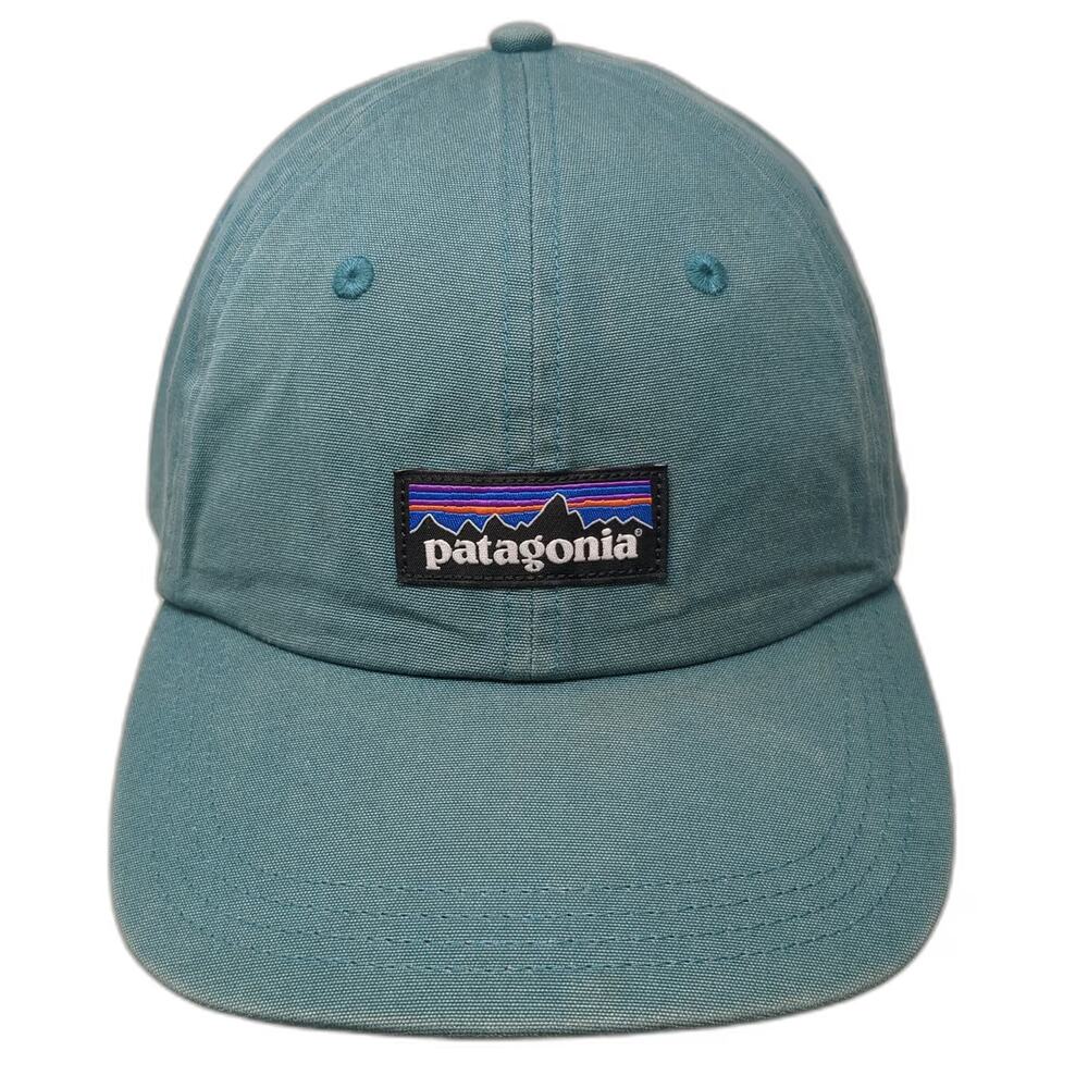 Patagonia Baseball Cap Blue One Size Adjustable Organic Cotton Mountain Logo Hat